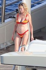 MELANIE GRIFFITH in Bikini at a Boat in Ibiza 07/05/2019