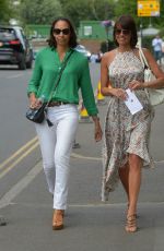 MELANIE SYKES Arrives at Wimbledon Tennis Championships 07/02/2019