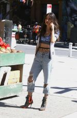 MELISSA BARRERA on the Set of The Heights in Washington Heights 06/26/2019