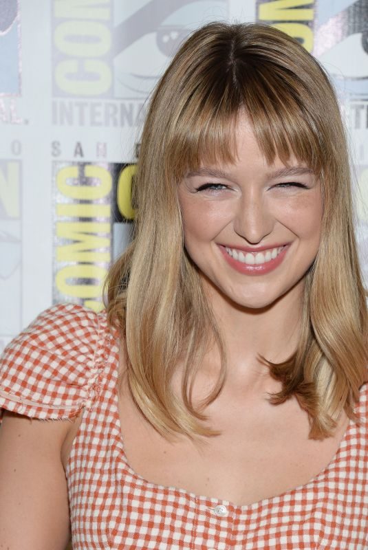 MELISSA BENOIST at Supergirl Press Line at Comic-con in San Diego 07/20/2019