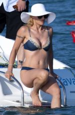 MICHELLE HUNZIKER in Bikini on the Beach in Milano Marittimo 07/02/2019