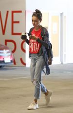 MILA KUNIS Leaves a Nails Salon in Los Angeles 07/10/2019