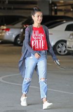 MILA KUNIS Leaves a Nails Salon in Los Angeles 07/10/2019