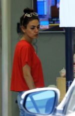 MILA KUNIS Leaves a Nails Salon in Los Angeles 07/10/2019