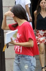 MILA KUNIS Leaves Joan