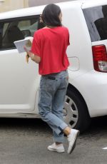 MILA KUNIS Leaves Joan
