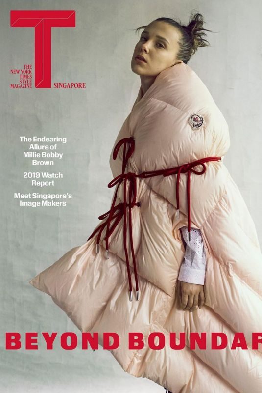 MILLIE BOBBY BROWN in T Magazine, Singapure July 2019