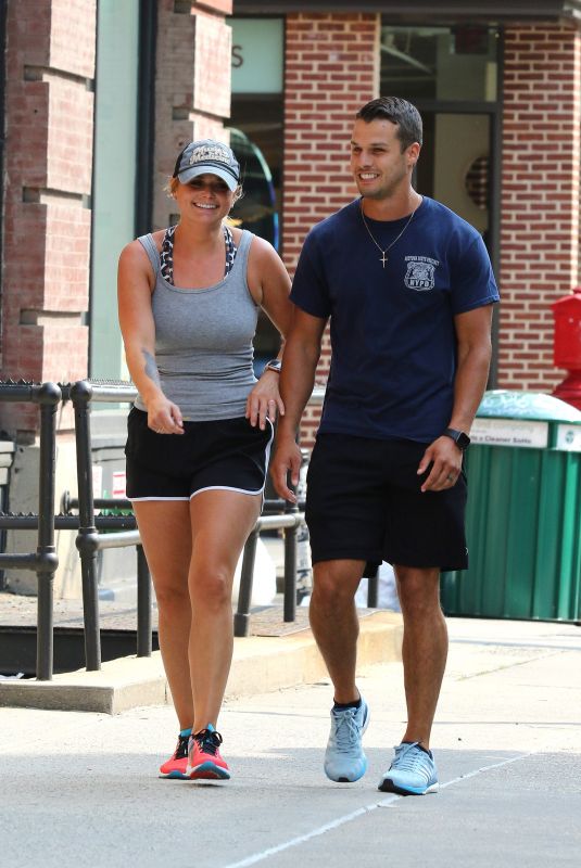 MIRANDA LAMBERT and Brendan Mcloughlin Out in New York 07/08/2019