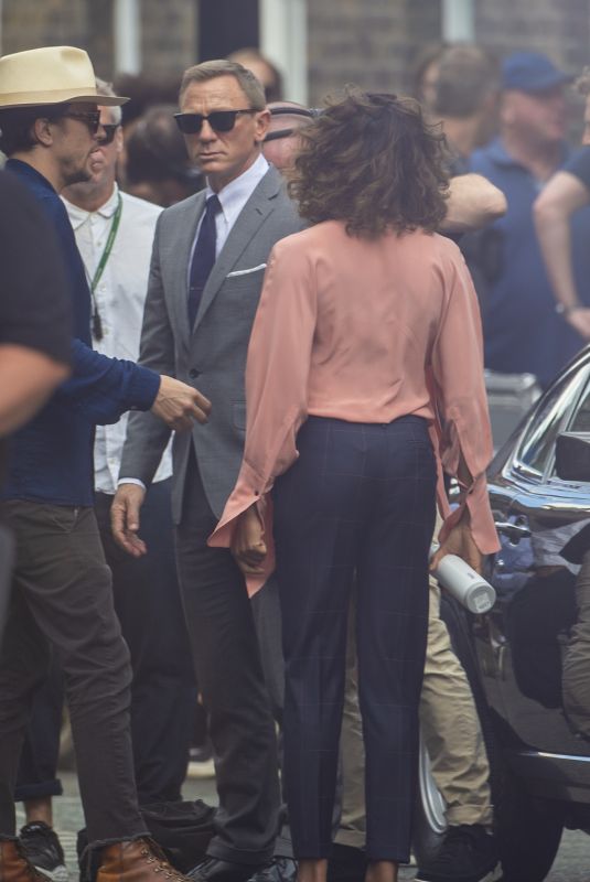 NAOMI HARRIS and Daniel Craig on the Set of Bond in London 06/30/2019