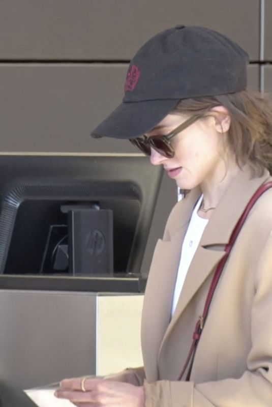 NATALIA DYER at LAX Airport in Los Angeles 06/28/2019
