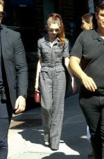 NATALIA DYER Leaves Build Series in New York 07/15/2019