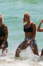 NATALIE ROSER at Yoga Class at a Beach in Miami 07/14/2019