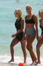 NATALIE ROSER at Yoga Class at a Beach in Miami 07/14/2019