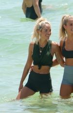 NATALIE ROSER at Yoga Class at a Beach in Miami 07/14/2019