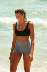 NATALIE ROSER at Yoga Class at a Beach in Miami 07/14/2019