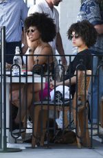 NATHALIE EMMANUEL at Gratitude Kitchen & Bar in Los Angeles 07/27/2019
