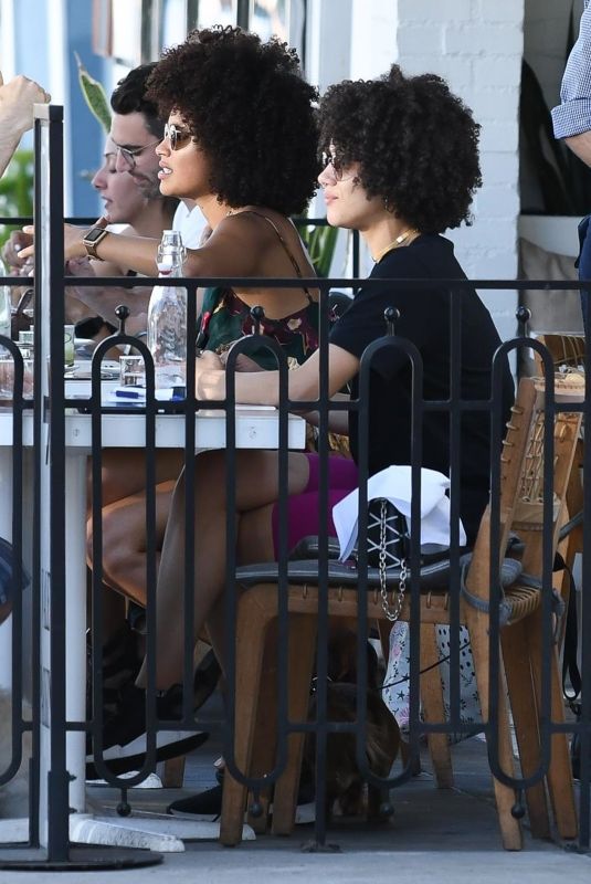 NATHALIE EMMANUEL at Gratitude Kitchen & Bar in Los Angeles 07/27/2019