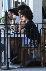 NATHALIE EMMANUEL at Gratitude Kitchen & Bar in Los Angeles 07/27/2019