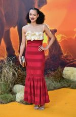 NATHALIE EMMANUEL at The Lion King Premiere in London 07/14/2019