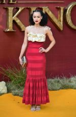 NATHALIE EMMANUEL at The Lion King Premiere in London 07/14/2019