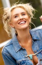 NICKY WHELAN in a Denim Jacket at a Photoshoot 06/30/2019