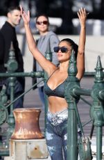 NICOLE SCHERZINGER Doing Yoga Out in Sydney 07/27/2019