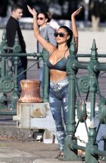 NICOLE SCHERZINGER Doing Yoga Out in Sydney 07/27/2019