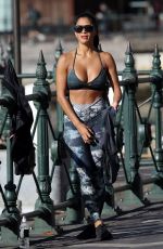 NICOLE SCHERZINGER Doing Yoga Out in Sydney 07/27/2019