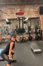 NICOLE SCHERZINGER Workout at a Gym - Instagram Pictures and Video 06/07/2019