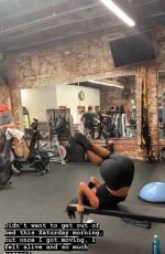 NICOLE SCHERZINGER Workout at a Gym - Instagram Pictures and Video 06/07/2019