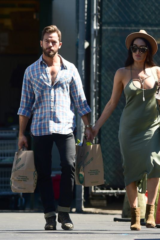 NIKKI BELLA and Aartem Chigvintsev Out Shopping in Los Angeles 06/30/2019