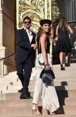 NIKKI REED and Ian Somerhalder Arrives at Armani Fashion Show at Paris Haute Couture Week 07/02/2019