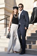 NIKKI REED and Ian Somerhalder Arrives at Armani Fashion Show at Paris Haute Couture Week 07/02/2019
