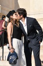 NIKKI REED and Ian Somerhalder Arrives at Armani Fashion Show at Paris Haute Couture Week 07/02/2019
