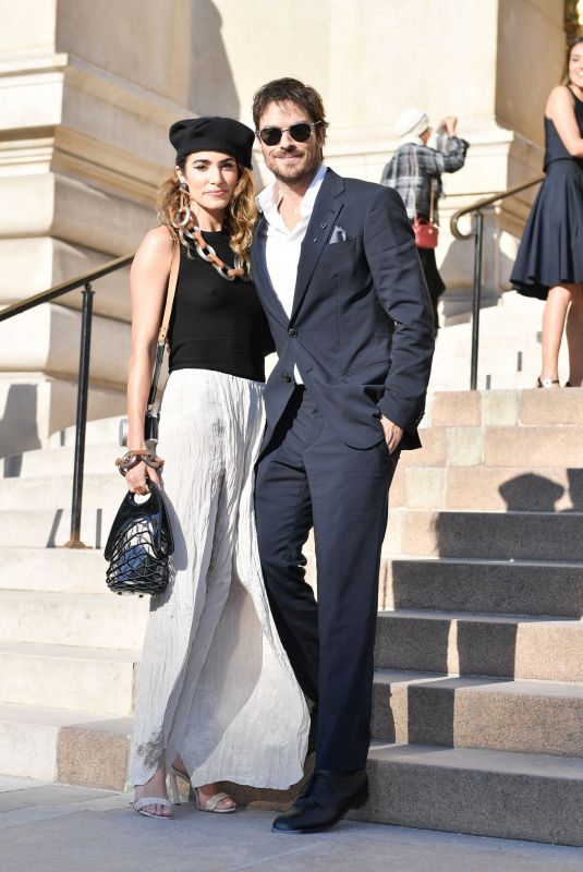 NIKKI REED and Ian Somerhalder Arrives at Armani Fashion Show at Paris Haute Couture Week 07/02/2019