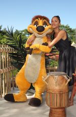 NOEMIE LENOIR at Jungle Book Jive Photocall at Lion King Festival at Disneyland Paris 06/29/2019