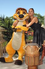 NOEMIE LENOIR at Jungle Book Jive Photocall at Lion King Festival at Disneyland Paris 06/29/2019