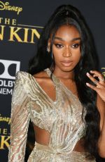 NORMANI KORDEI at The Lion King Premiere in Hollywood 07/09/2019