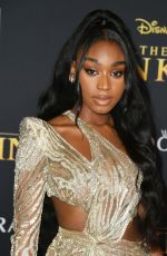 NORMANI KORDEI at The Lion King Premiere in Hollywood 07/09/2019