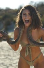 OLIVIA CULPO Poses with a Snake for SI Swimsuit 2019 Outtakes