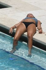 ORIANA SABATINI in Bikini at a Pool in Miami 07/22/2019