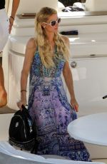 PARIS HILTON at a Yacht in Mykonos 07/11/2019