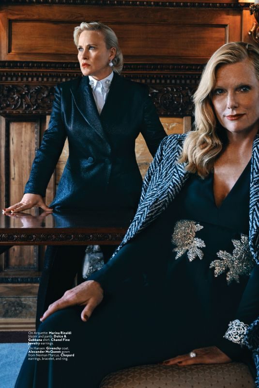 PATRICIA ARQUETTE and PATTI HANSEN in Instyle Magazine, August 2019