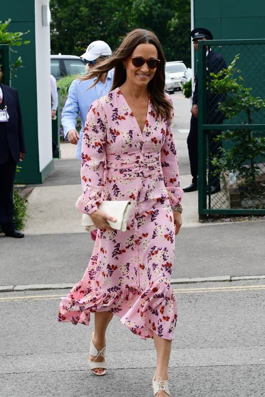 PIPPA MIDDLETON Arrives at 2019 Wimbledon Tennis Championship in London 07/14/2019