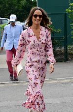 PIPPA MIDDLETON Arrives at 2019 Wimbledon Tennis Championship in London 07/14/2019