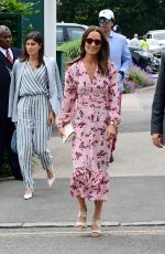 PIPPA MIDDLETON Arrives at 2019 Wimbledon Tennis Championship in London 07/14/2019