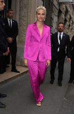 PIXIE LOTT Out at Paris Fashion Week 07/01/2019