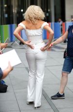 PIXIE LOTT Serving Ice Cream on The One Show in London 07/25/2019