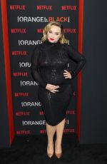 Pregnant AMANDA FULLER at Orange is the New Black Final Season Premiere in New York 07/25/2019
