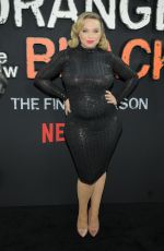 Pregnant AMANDA FULLER at Orange is the New Black Final Season Premiere in New York 07/25/2019